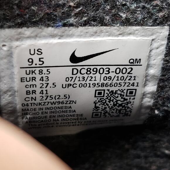 Nike Men's 9.5 SB Zoom Blazer Mid Premium Black Anthracite Sneaker DC8903-002 - Picture 9 of 9